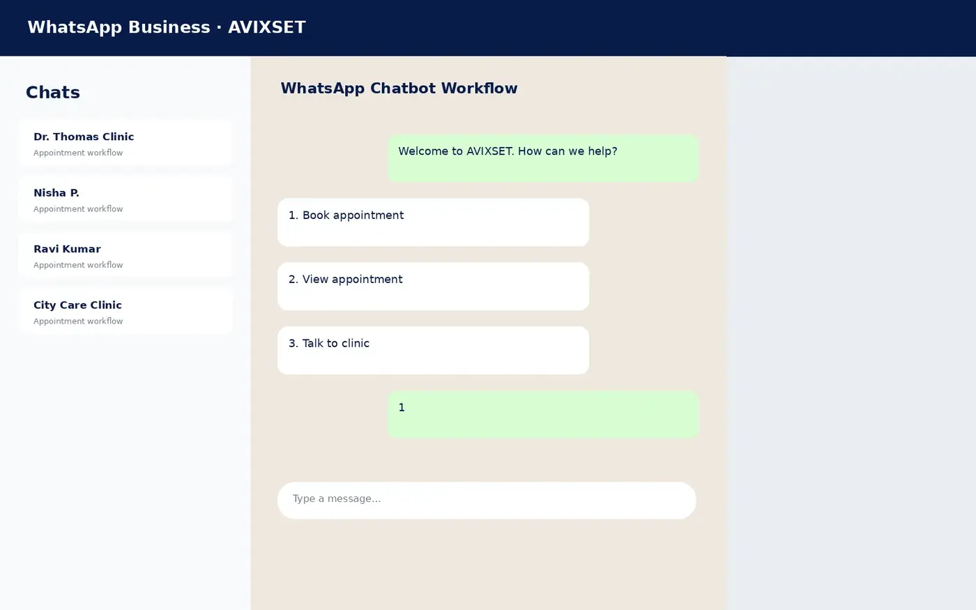 Chatbot workflow sample