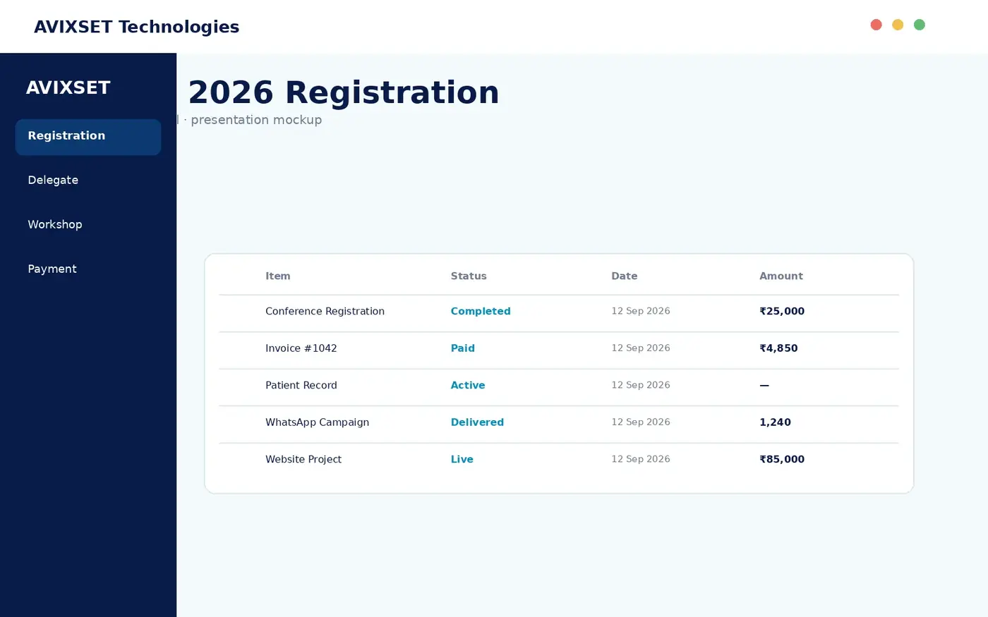 NATCON registration sample